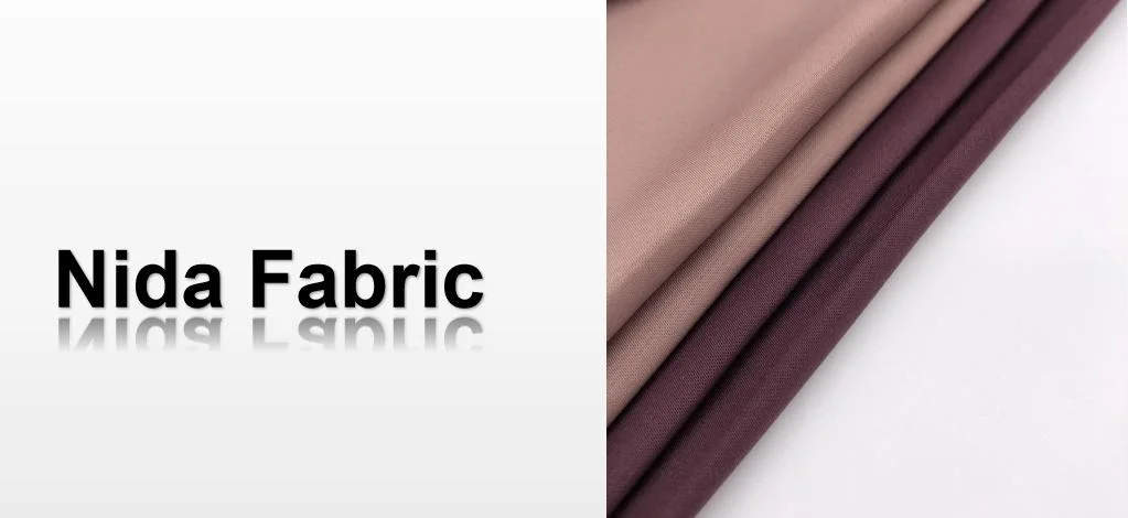 Factory 100% Polyester Fursan Nida Muslim Dyed Fabric for Robe